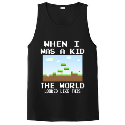 Retro When I Was A Kid The World Look Like This PosiCharge Competitor Tank
