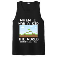 Retro When I Was A Kid The World Look Like This PosiCharge Competitor Tank