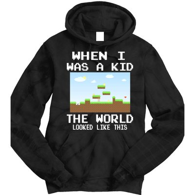Retro When I Was A Kid The World Look Like This Tie Dye Hoodie