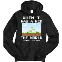 Retro When I Was A Kid The World Look Like This Tie Dye Hoodie