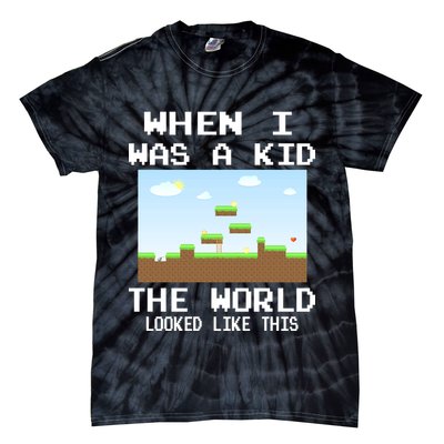 Retro When I Was A Kid The World Look Like This Tie-Dye T-Shirt