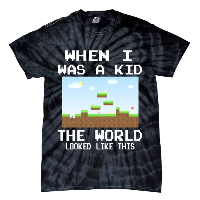 Retro When I Was A Kid The World Look Like This Tie-Dye T-Shirt
