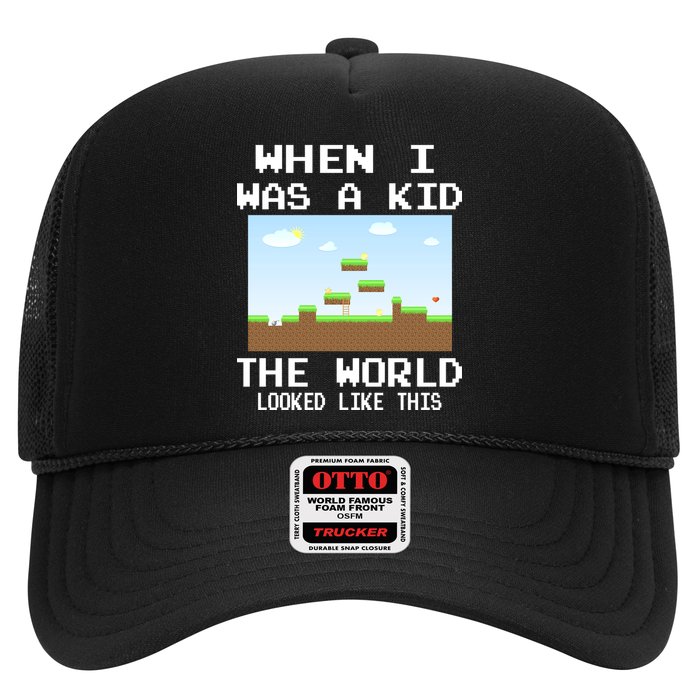 Retro When I Was A Kid The World Look Like This Trucker Hat