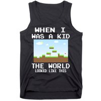 Retro When I Was A Kid The World Look Like This Tank Top