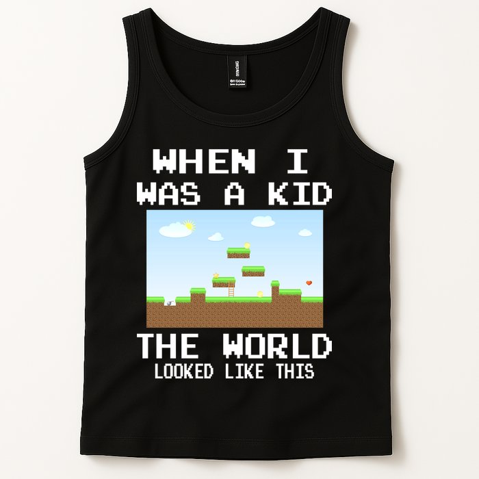 Retro When I Was A Kid The World Look Like This Tank Top
