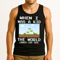 Retro When I Was A Kid The World Look Like This Tank Top