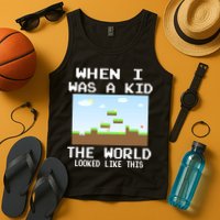 Retro When I Was A Kid The World Look Like This Tank Top