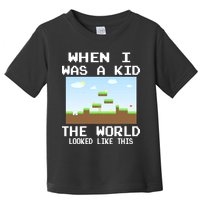 Retro When I Was A Kid The World Look Like This Toddler T-Shirt