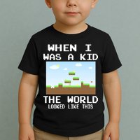 Retro When I Was A Kid The World Look Like This Toddler T-Shirt