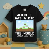 Retro When I Was A Kid The World Look Like This Toddler T-Shirt