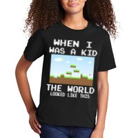 Retro When I Was A Kid The World Look Like This Kids T-Shirt