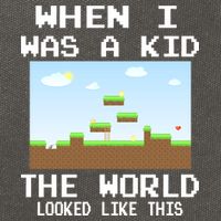Retro When I Was A Kid The World Look Like This Cotton Canvas Backpack