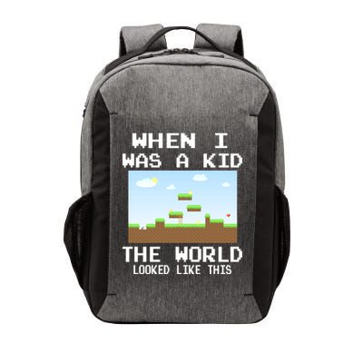 Retro When I Was A Kid The World Look Like This Vector Backpack
