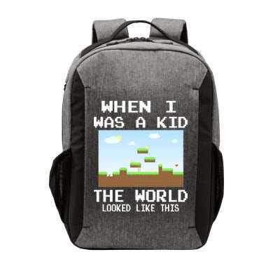 Retro When I Was A Kid The World Look Like This Vector Backpack