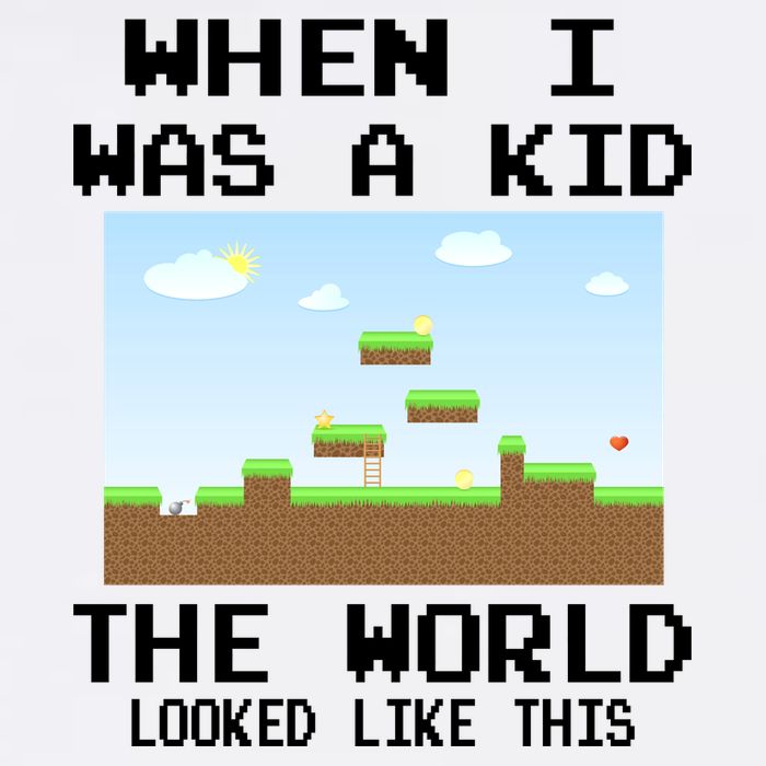 Retro When I Was A Kid The World Look Like This Garment-Dyed Sweatshirt