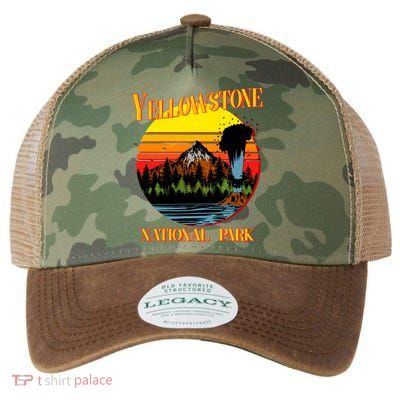 Retro Yellowstone National Park Legacy Tie Dye Trucker Hat