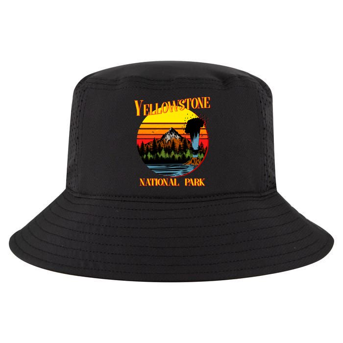 Retro Yellowstone National Park Cool Comfort Performance Bucket Hat