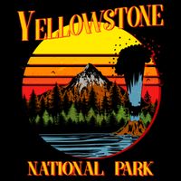 Retro Yellowstone National Park City Backpack