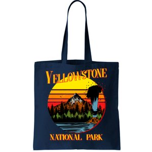 Retro Yellowstone National Park Tote Bag