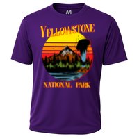 Retro Yellowstone National Park Cooling Performance Crew T-Shirt