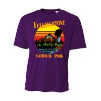 Retro Yellowstone National Park Performance Sprint T-Shirt