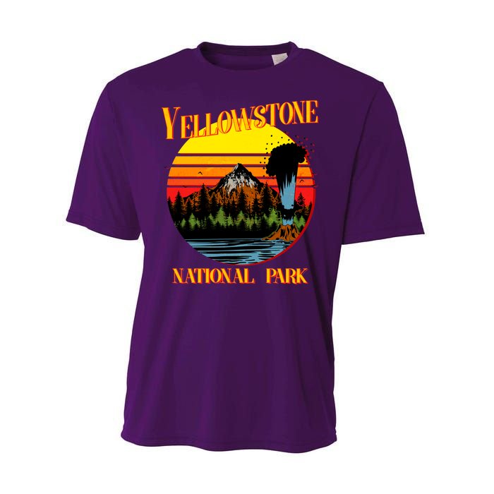 Retro Yellowstone National Park Performance Sprint T-Shirt