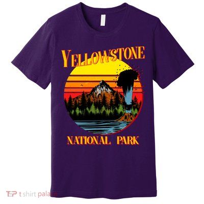 Retro Yellowstone National Park Premium T-Shirt