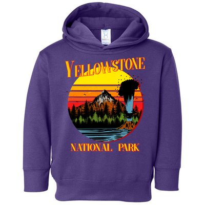 Retro Yellowstone National Park Toddler Hoodie