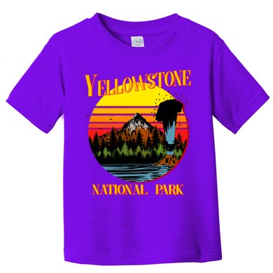Retro Yellowstone National Park Toddler T-Shirt