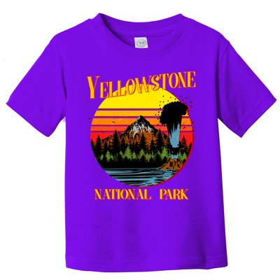 Retro Yellowstone National Park Toddler T-Shirt