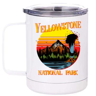 Retro Yellowstone National Park 12 oz Stainless Steel Tumbler Cup