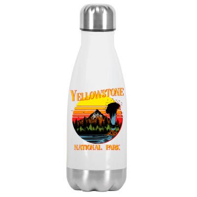 Retro Yellowstone National Park Stainless Steel Insulated Water Bottle