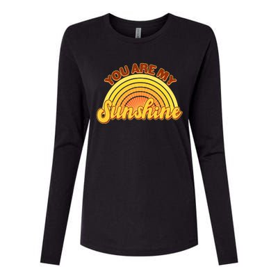 Retro You Are My Sunshine Sunbow Womens Cotton Relaxed Long Sleeve T-Shirt