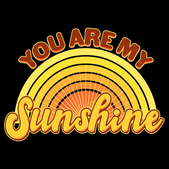 Retro You Are My Sunshine Sunbow Cooling Performance Crew T-Shirt