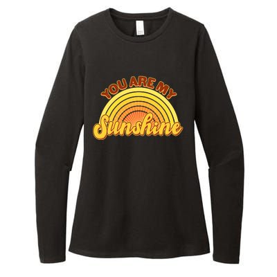 Retro You Are My Sunshine Sunbow Womens CVC Long Sleeve Shirt