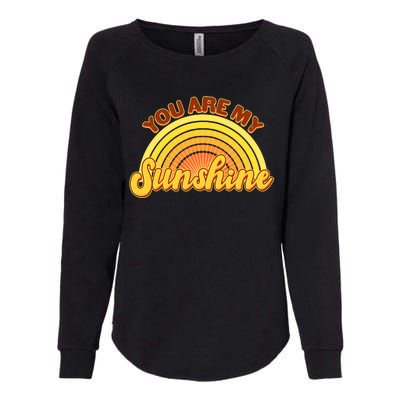 Retro You Are My Sunshine Sunbow Womens California Wash Sweatshirt