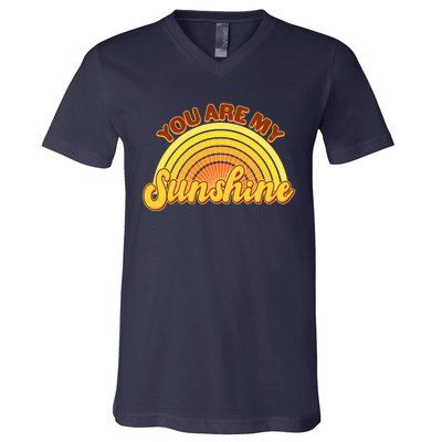 Retro You Are My Sunshine Sunbow V-Neck T-Shirt