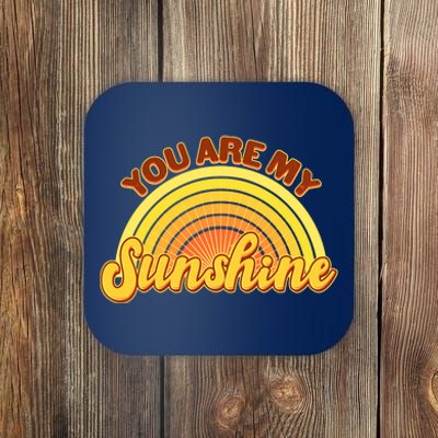 Retro You Are My Sunshine Sunbow Coaster