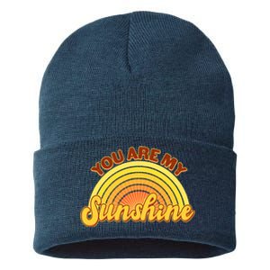 Retro You Are My Sunshine Sunbow Sustainable Knit Beanie