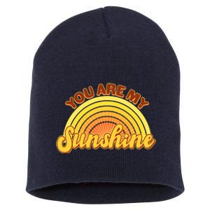 Retro You Are My Sunshine Sunbow Short Acrylic Beanie