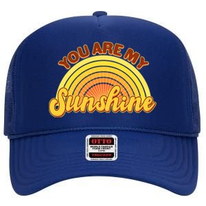 Retro You Are My Sunshine Sunbow High Crown Mesh Back Trucker Hat