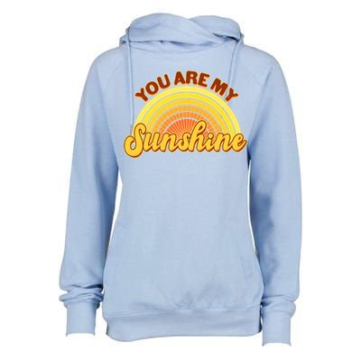Retro You Are My Sunshine Sunbow Womens Funnel Neck Pullover Hood