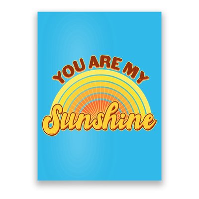 Retro You Are My Sunshine Sunbow Poster
