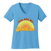 Retro You Are My Sunshine Sunbow Women's V-Neck T-Shirt