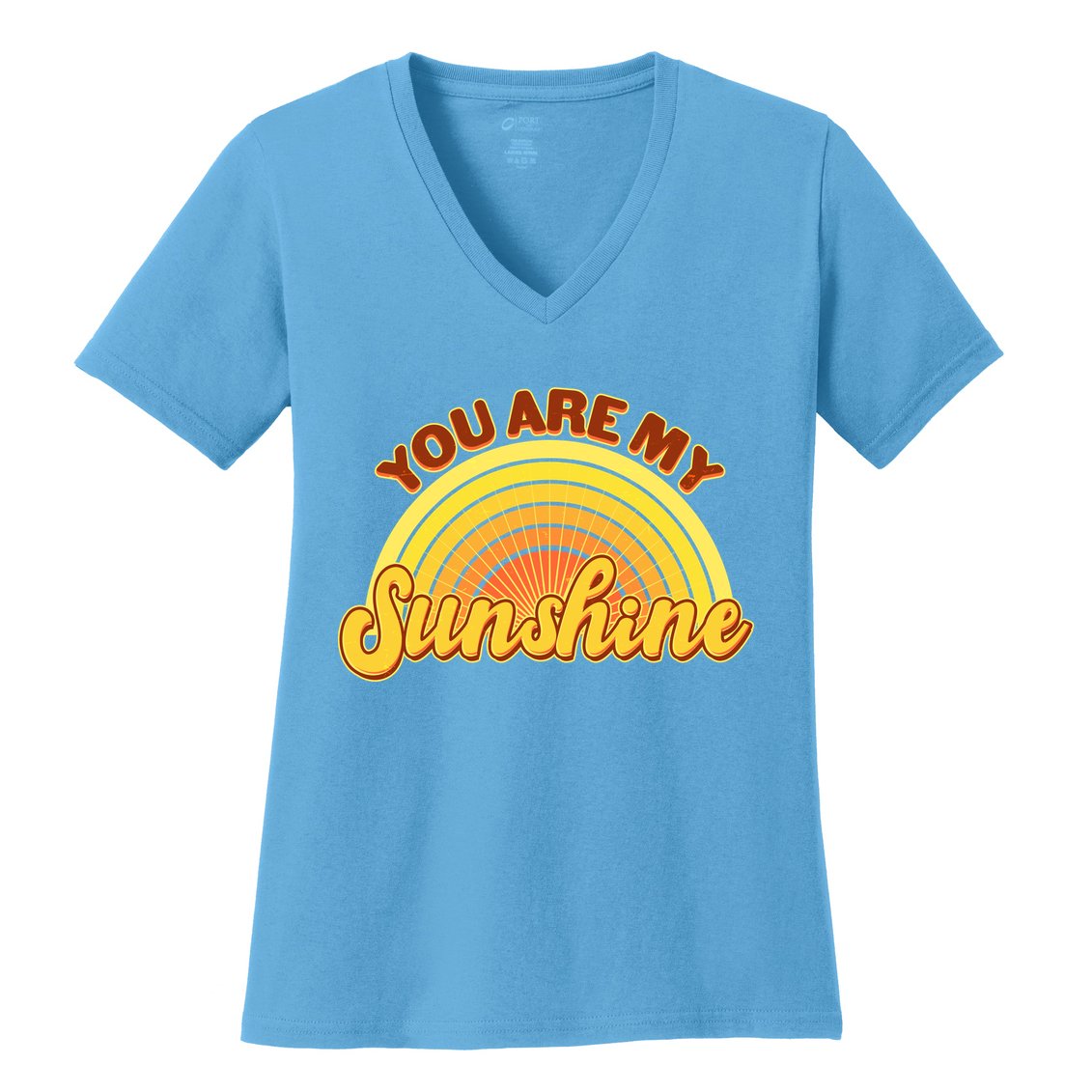 Retro You Are My Sunshine Sunbow Women's V-Neck T-Shirt