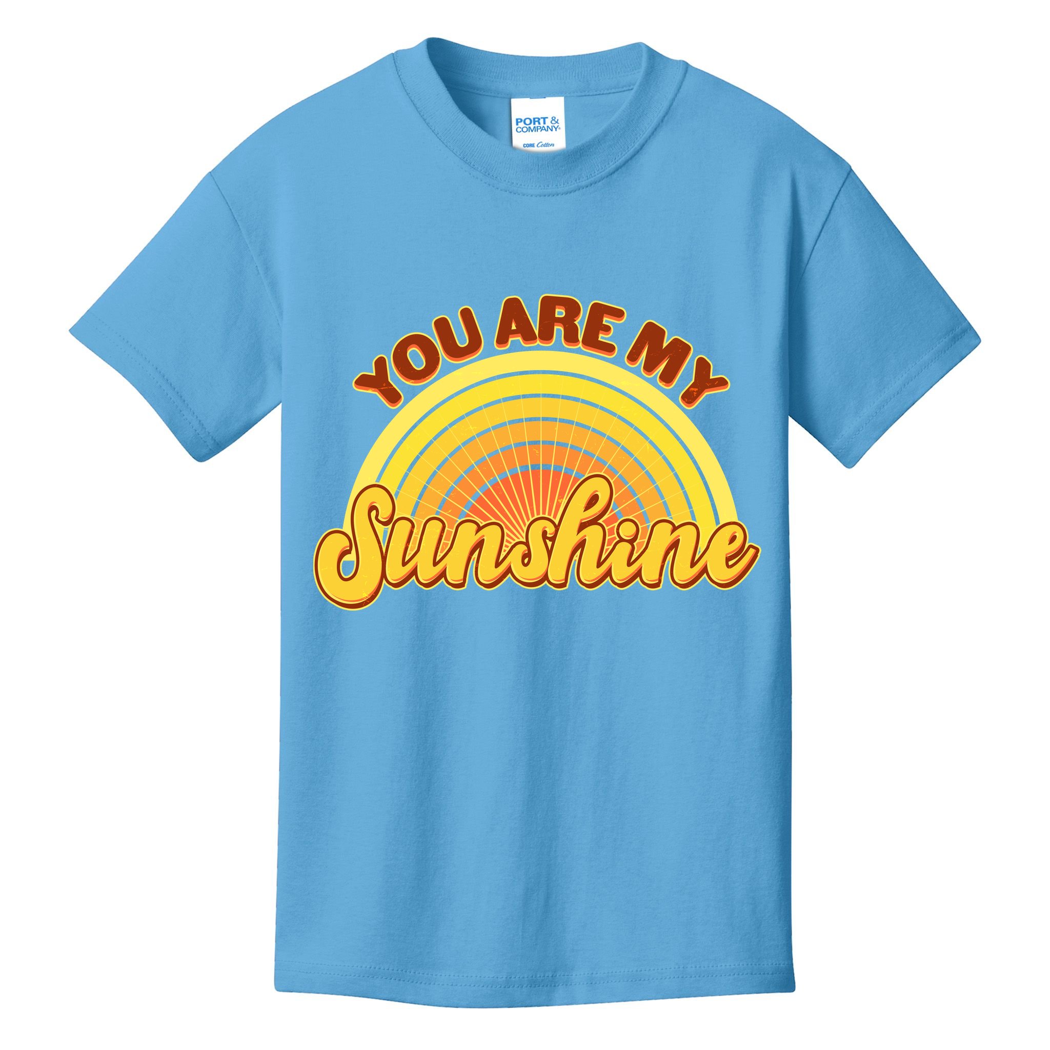 Retro You Are My Sunshine Sunbow Kids T-Shirt