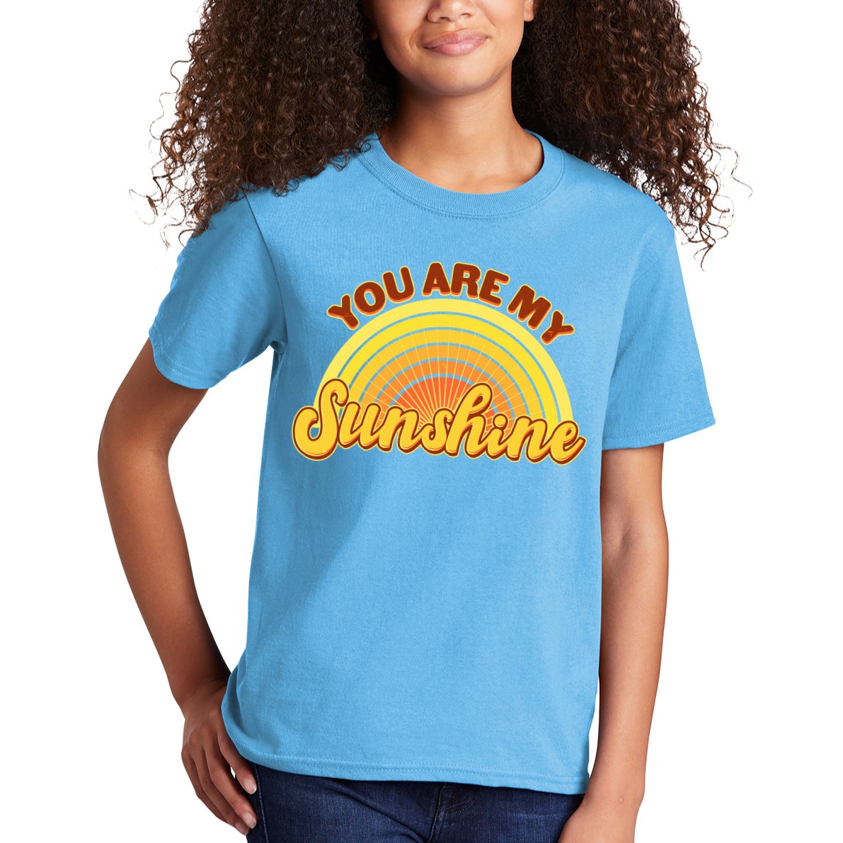 Retro You Are My Sunshine Sunbow Kids T-Shirt