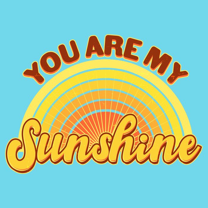 Retro You Are My Sunshine Sunbow Kids T-Shirt