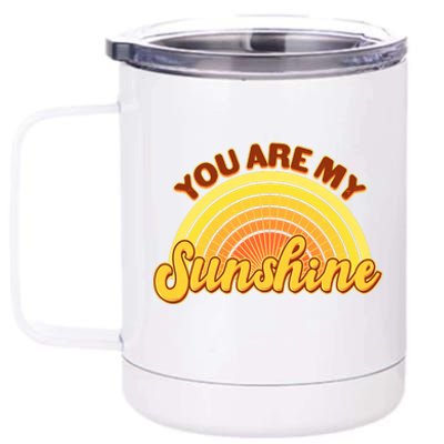 Retro You Are My Sunshine Sunbow 12 oz Stainless Steel Tumbler Cup