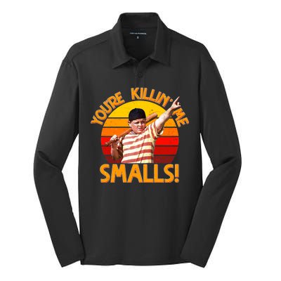 Retro You're Killin' Me Smalls Vintage Silk Touch Performance Long Sleeve Polo